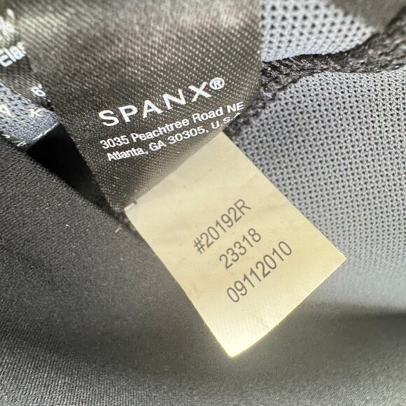 SPANX by Sara Blakely Leggings Gloss‎ Side Stripes Women’s Size Large Black - Picture 8 of 9